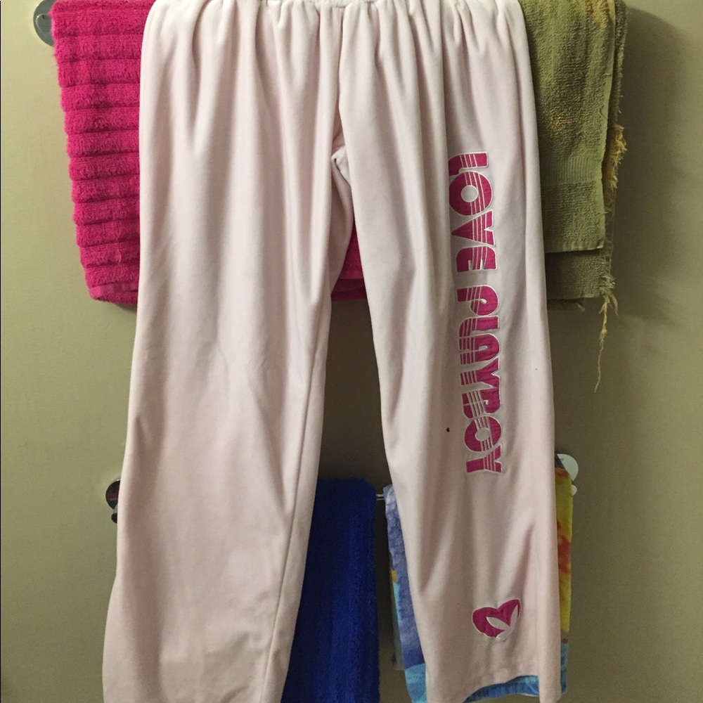 playboy fleece pants